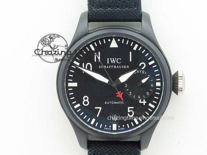 MIROTIME 0123 Portofino IW391001 SS ZK 1:1 Best Edition White Dial Silver Markers on Black Leather Strap A RelaxedFit 7139